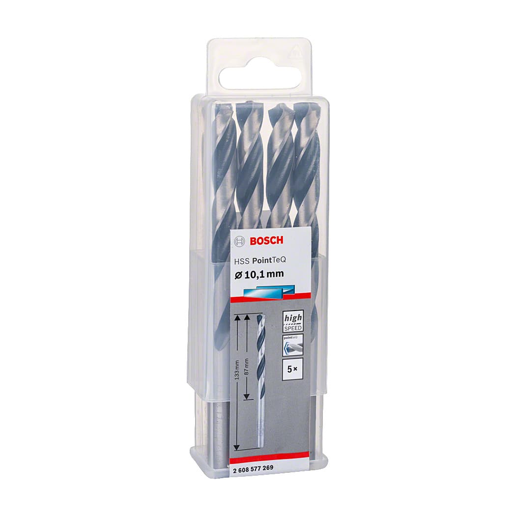 Bosch 10.10 mm HSS Metal Drill Bits PointTeQ Range (Pack of 5 Pcs), 2 608 577 269 — view 2
