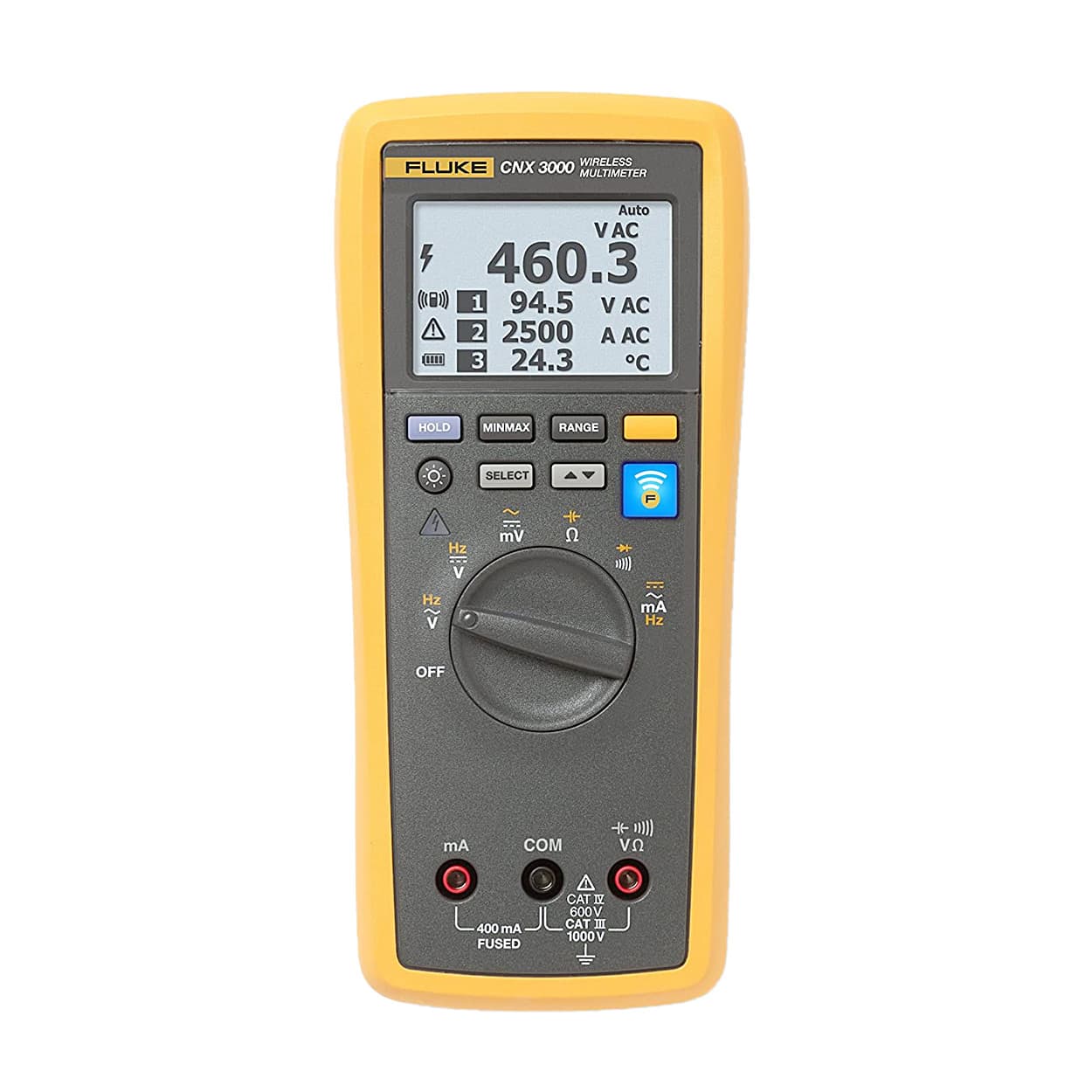 Fluke CNX 3000 6000 Counts / 1000 V DC Or AC RMS Wireless Digital Multimeter — view 1