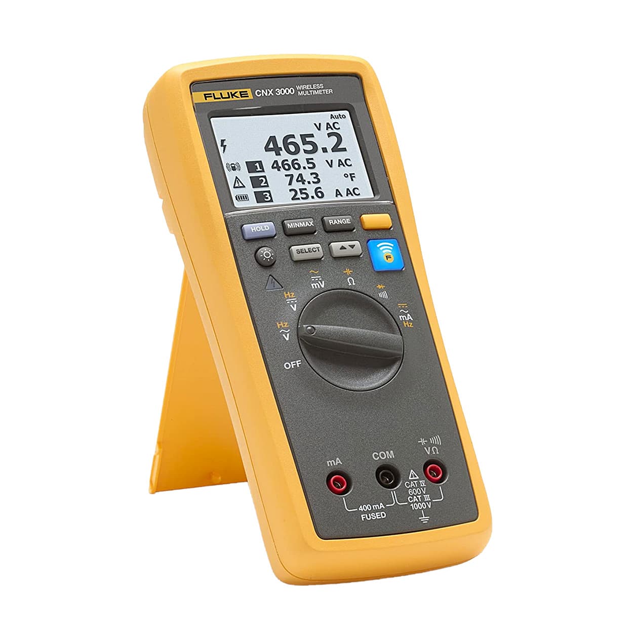 Fluke CNX 3000 6000 Counts / 1000 V DC Or AC RMS Wireless Digital Multimeter — view 2