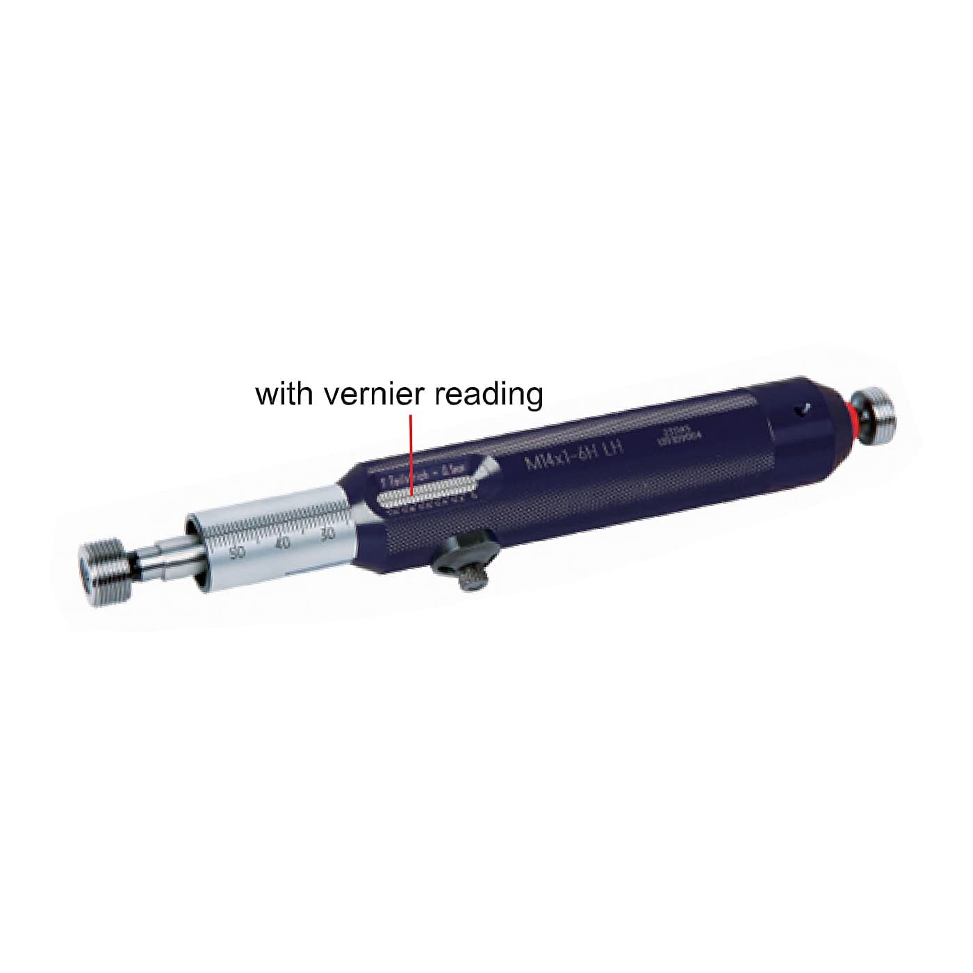 Insize-Plus 5 mm Metric Thread Depth Gauge with Vernier Reading (Go & NoGo), 4666-5A
