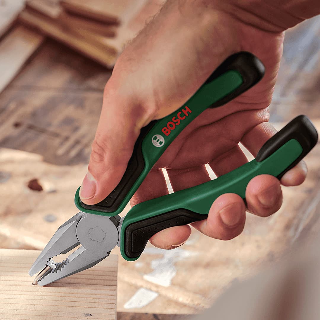Bosch 7 inch / 180 mm Combination Plier, 1 600 A03 2VB — view 2