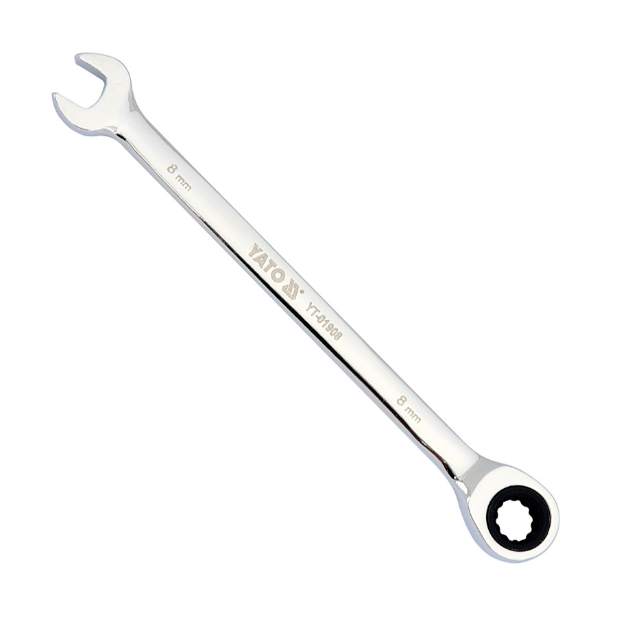 Yato 8 mm Combination Ratchet Wrench, YT-01908
