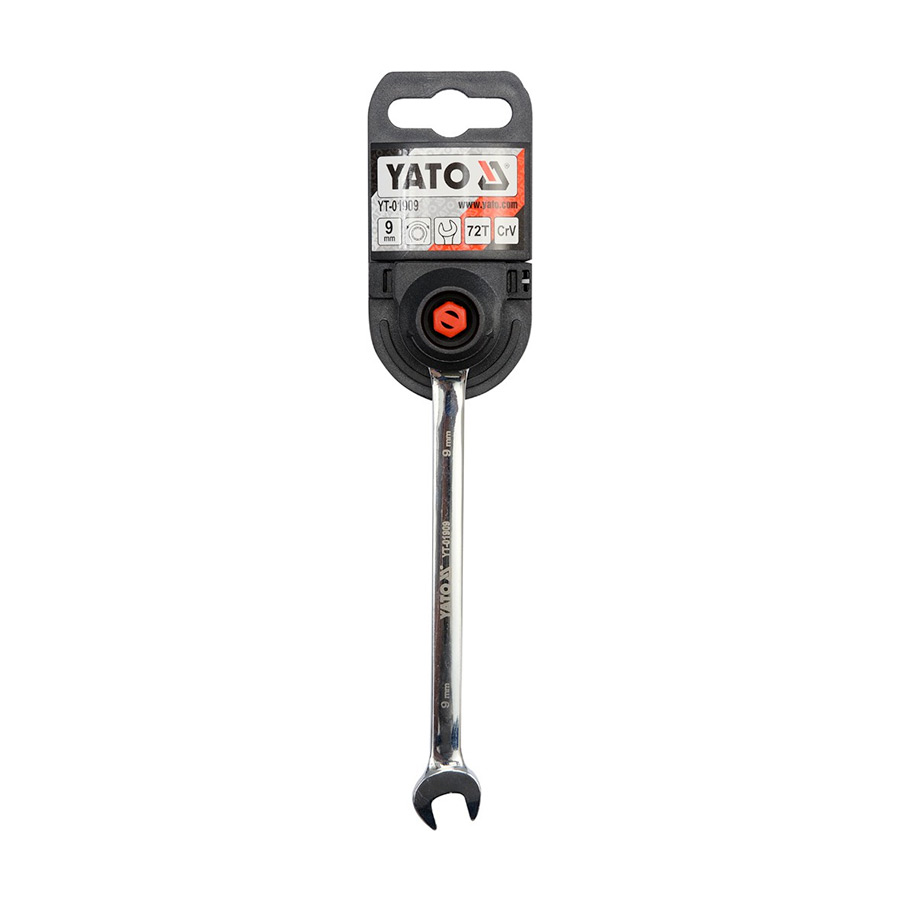 Yato 9 mm Combination Ratchet Wrench, YT-01909 — view 2