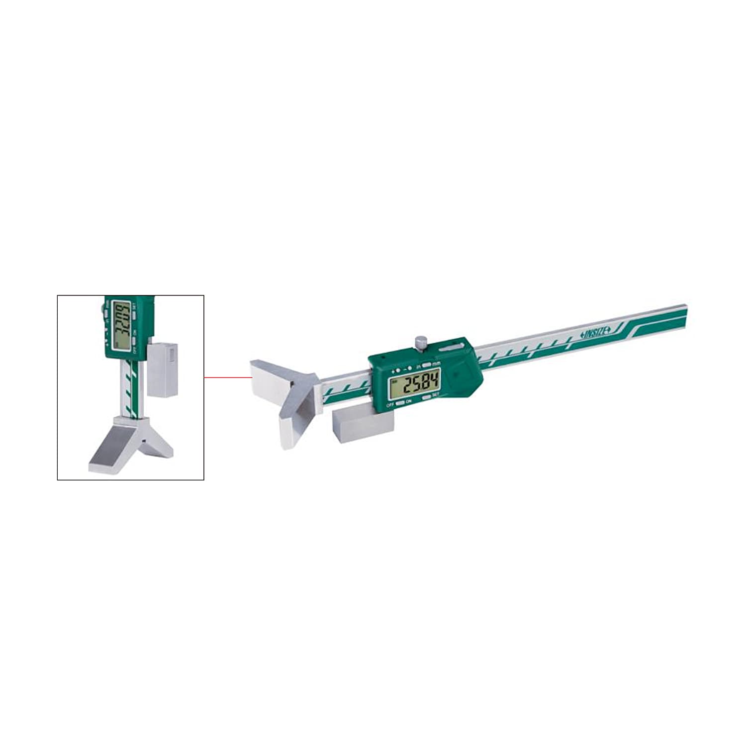 Insize 150 mm / 6 inch Digital Caliper for Boring Tools, 1512-150 — view 2