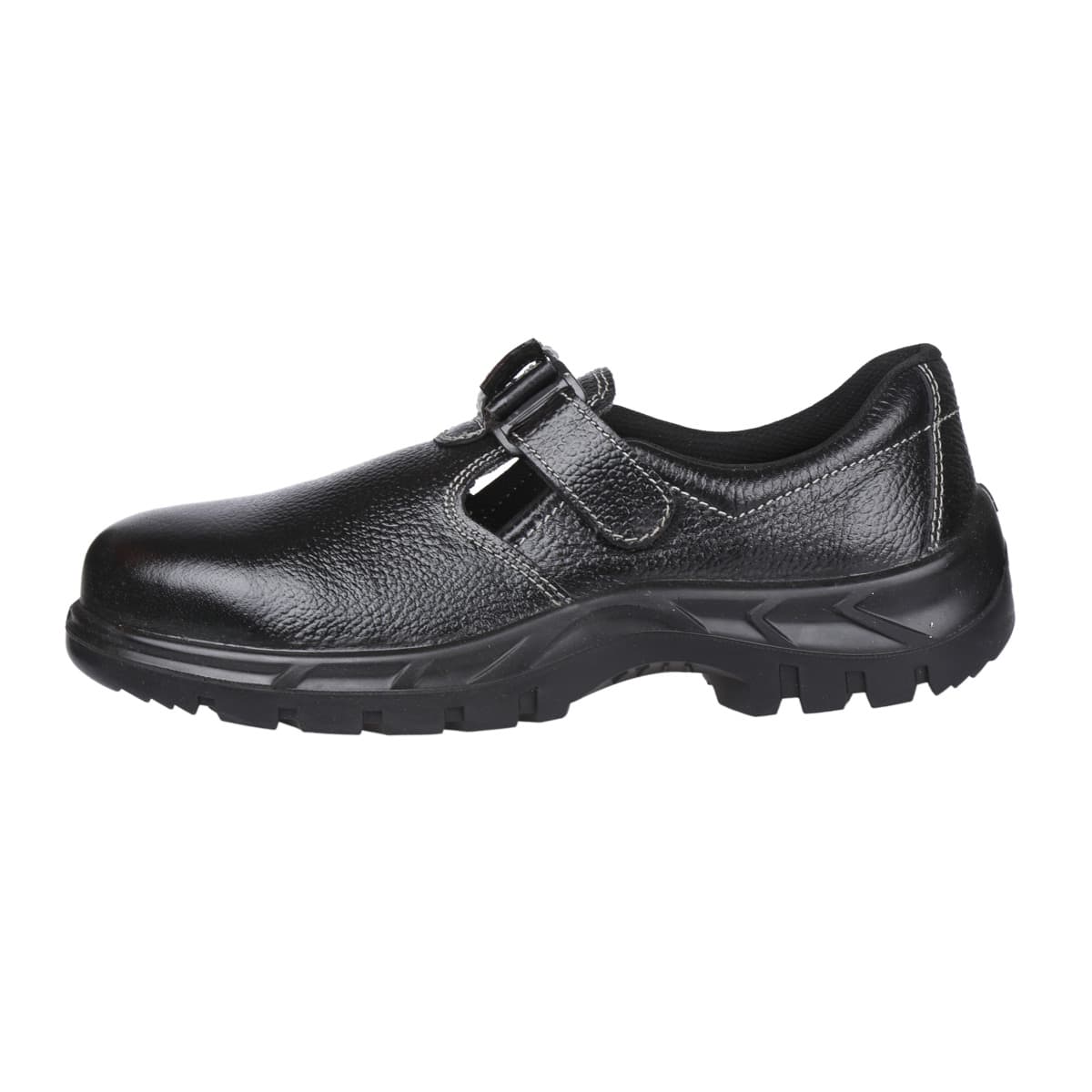 Karam Women's Grain Leather Safety Shoe - Steel Toe (Black), FS101BL — view 2