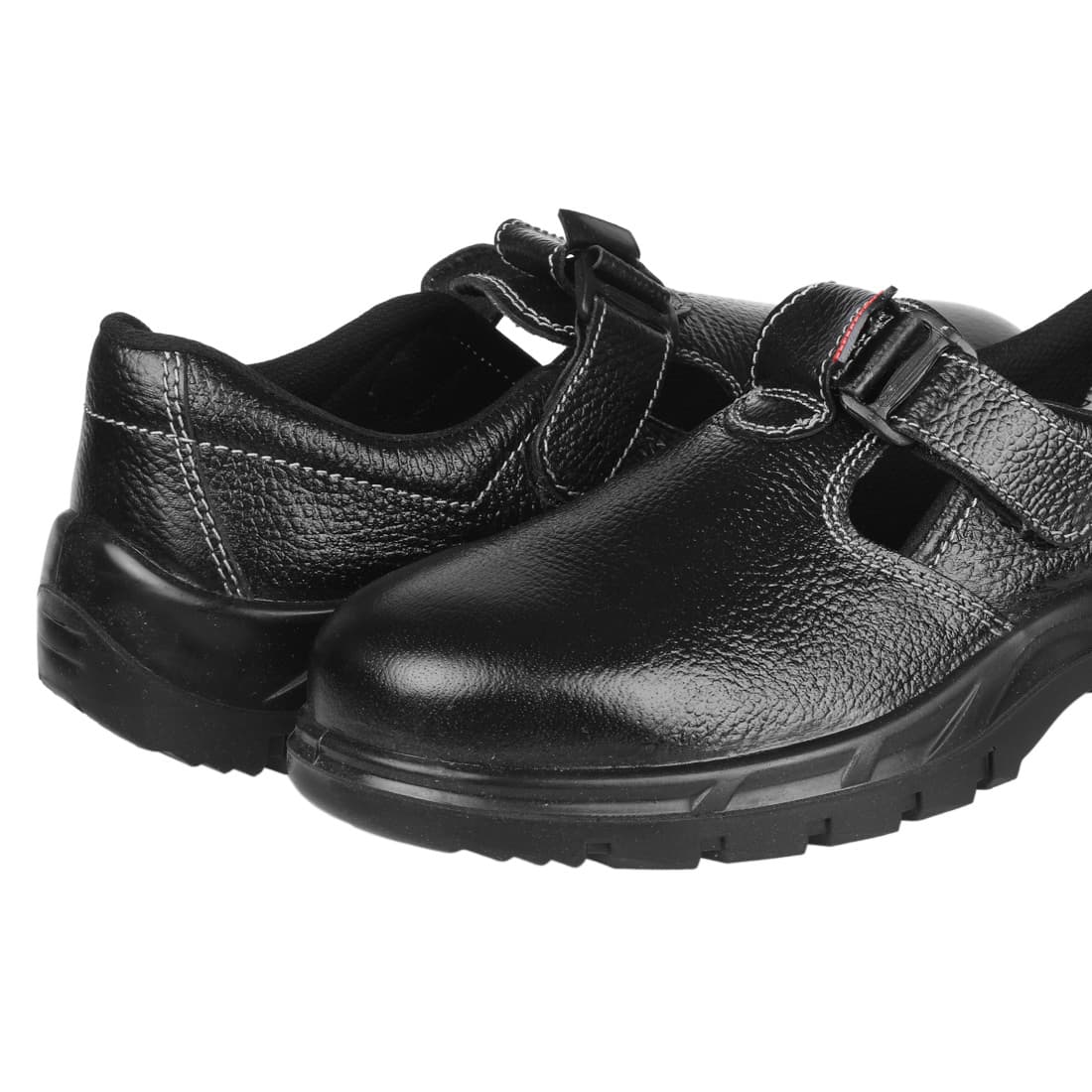 Karam Women's Grain Leather Safety Shoe - Steel Toe (Black), FS101BL — view 4