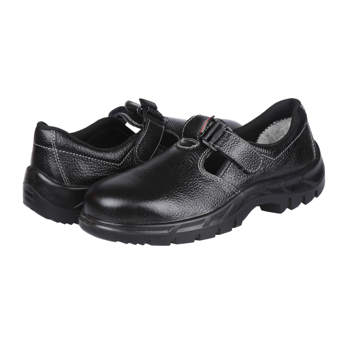 Karam Women's Grain Leather Safety Shoe - Steel Toe (Black), FS101BL — view 5
