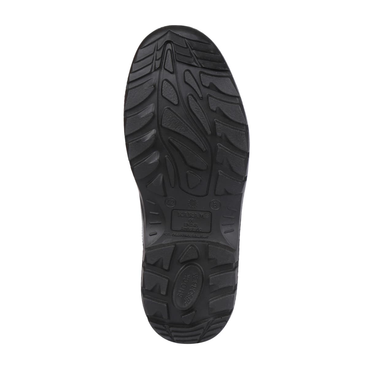 Karam Workmen's Deluxe Abwarf Leather Safety Shoe - Fibre Toe (Black), FS14BL — view 3