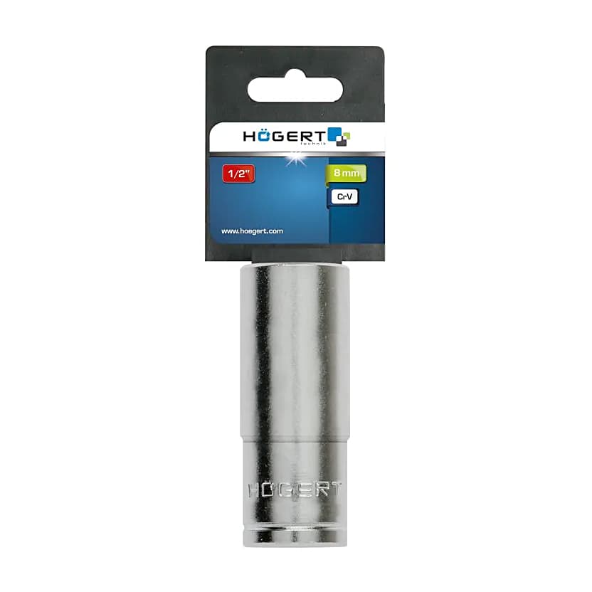 Hogert 14 mm, 1/2 Inch Sq. Drive Hexagon Socket (Long), HT1A264 — view 2
