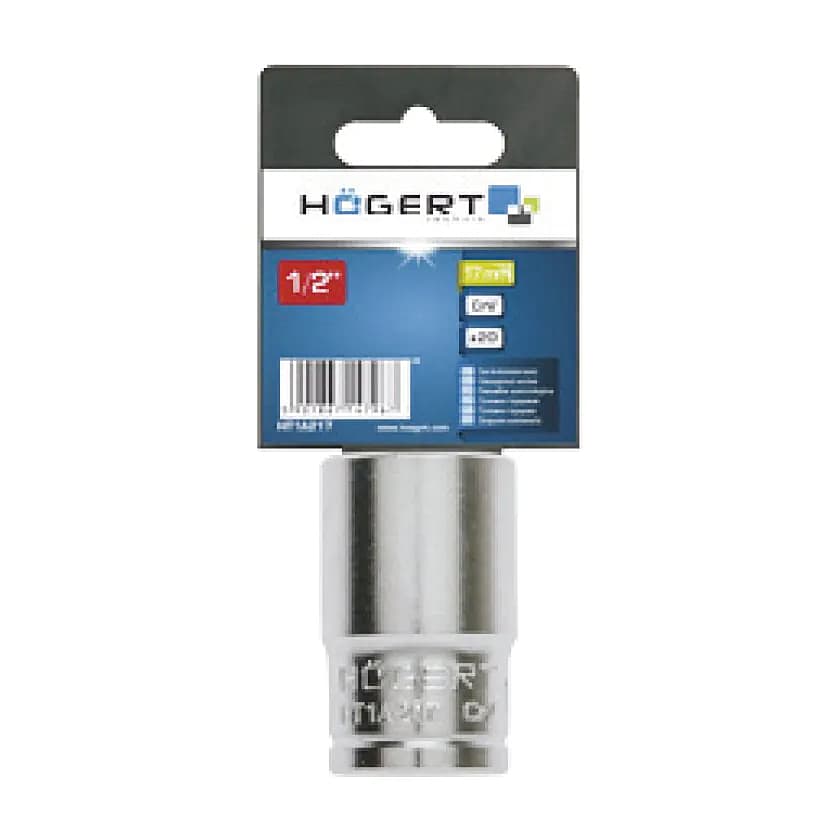 Hogert 32 mm, 1/2 Inch Sq. Drive Hexagon Socket, HT1A232