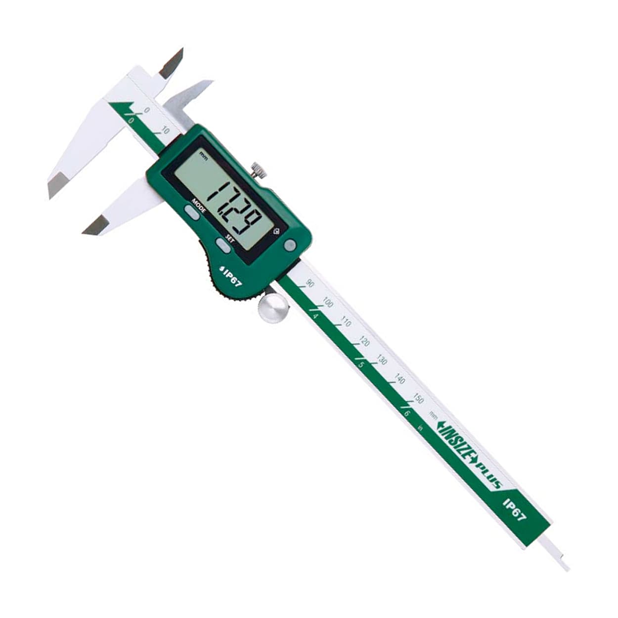 Insize-Plus 200 mm / 8 inch Waterproof Digital Caliper with Depth Bar, 1195-200 — view 1