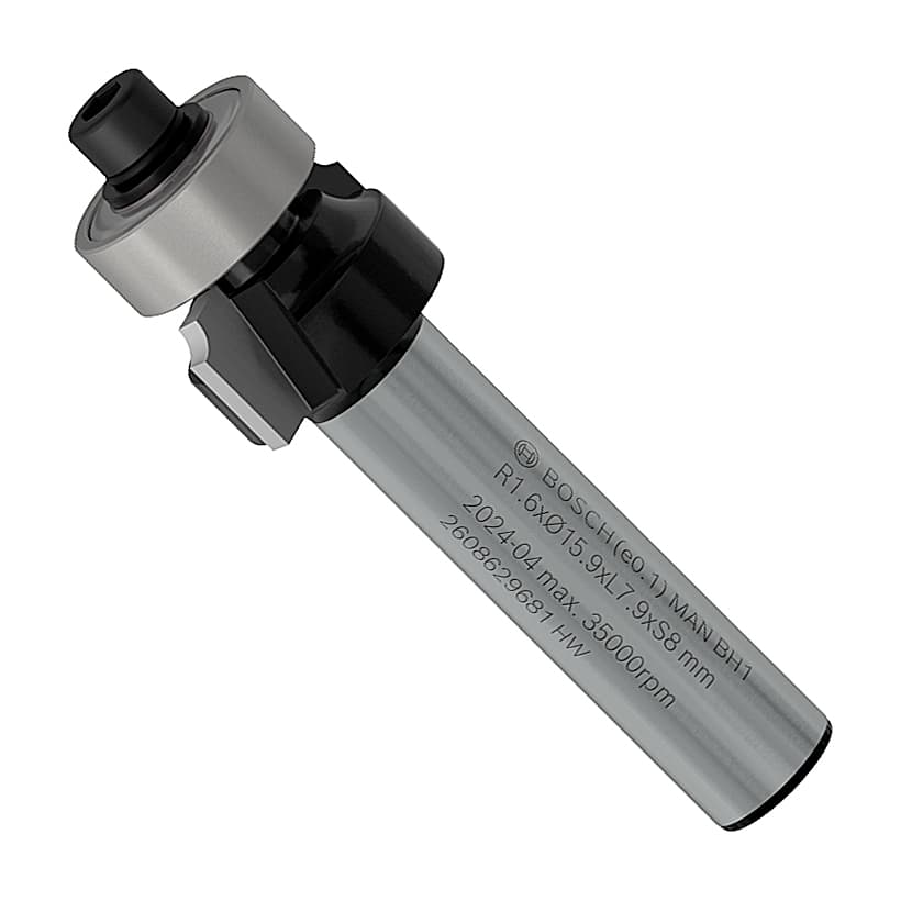Bosch 15.9 mm Pro Router Bit (Rounding Over Bit), 2 608 629 681