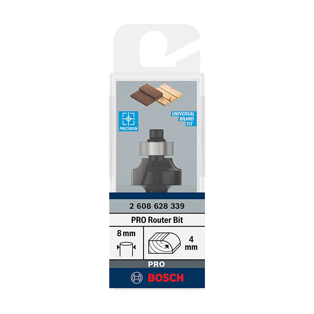 Bosch 20.7 mm Pro Router Bit (Rounding Over Bit), 2 608 628 339