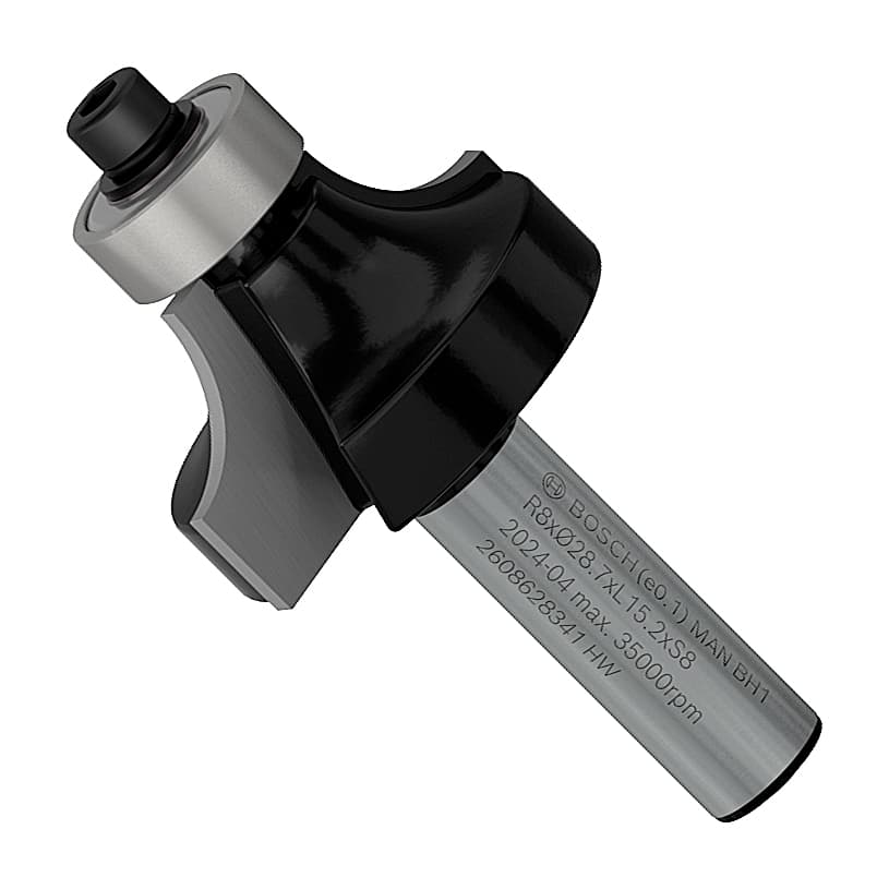 Bosch 28.7 mm Pro Router Bit (Rounding Over Bit), 2 608 628 341
