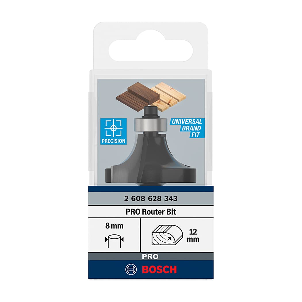 Bosch 36.7 mm Pro Router Bit (Rounding Over Bit), 2 608 628 343 — view 2