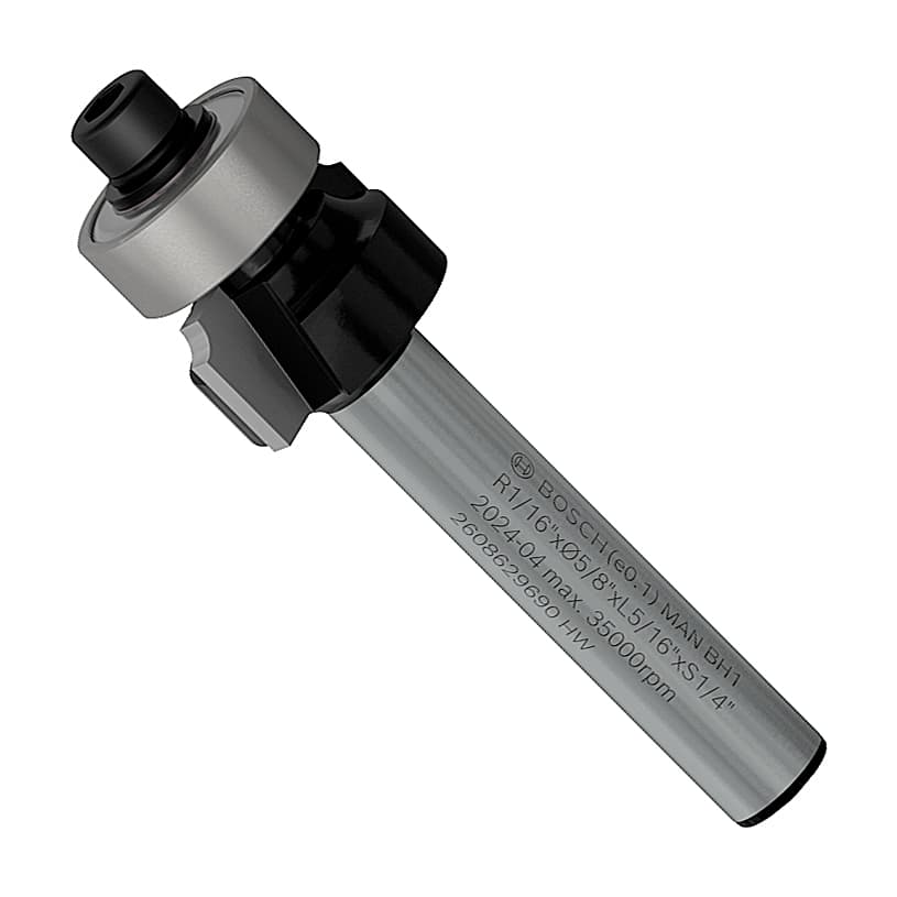 Bosch 5/8 inch Pro Router Bit (Rounding Over Bit), 2 608 629 690