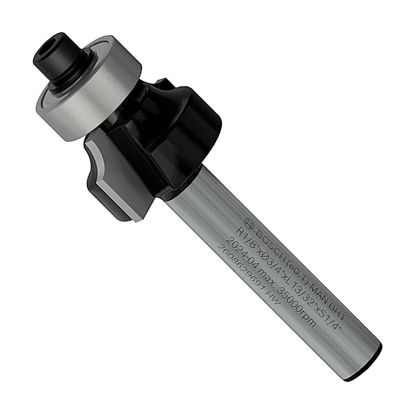 Bosch 3/4 inch Pro Router Bit (Rounding Over Bit), 2 608 629 691