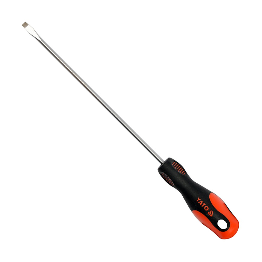 Yato 250 mm (Blade Length) x 5 mm (Blade Dia) Slotted Screwdriver, YT-2718