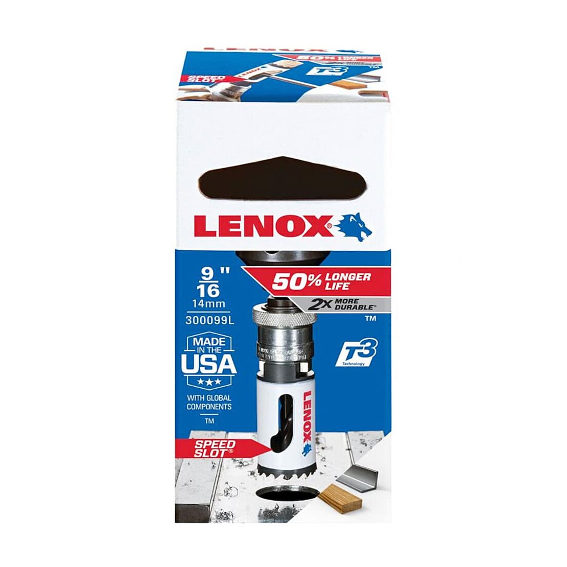 Lenox 14 mm / 9/16 inch Bi-Metal Speed Slot Hole Saw With T3 Technology, 300099L — view 2