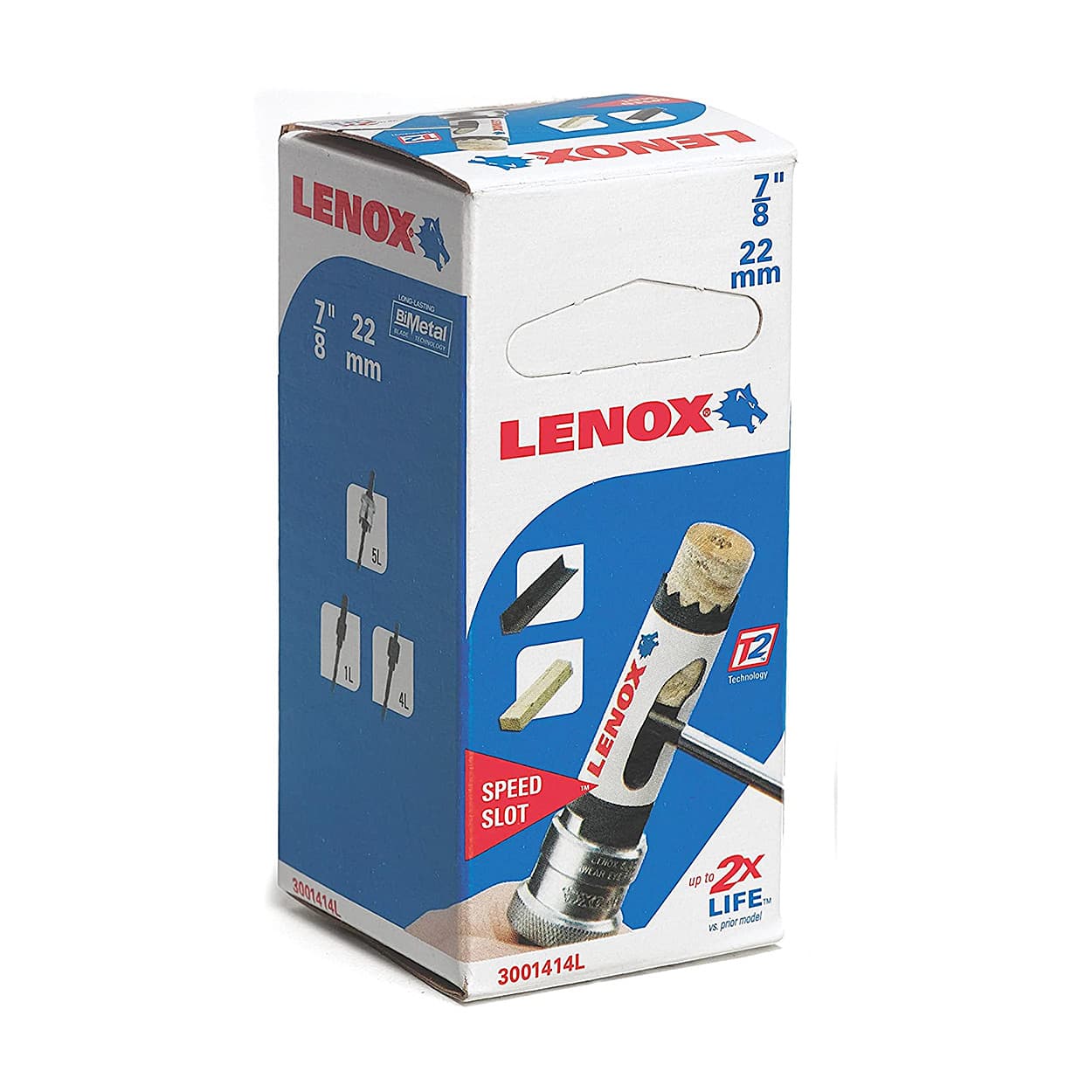 Lenox 22 mm / 7/8 inch Bi-Metal Speed Slot Hole Saw With T3 Technology, 3001414L — view 2