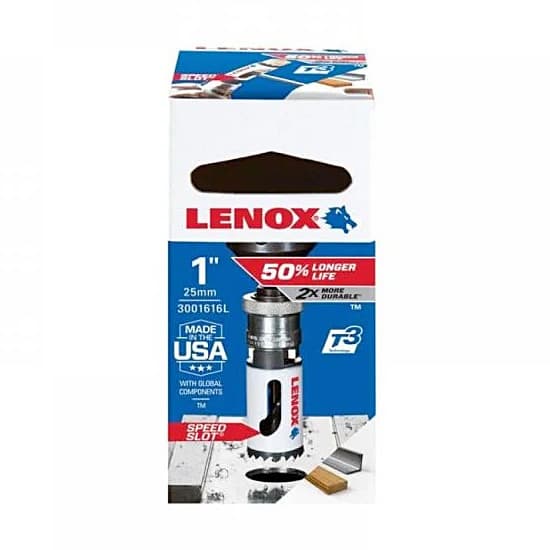 Lenox 25 mm / 1 inch Bi-Metal Speed Slot Hole Saw With T3 Technology, 3001616L — view 2
