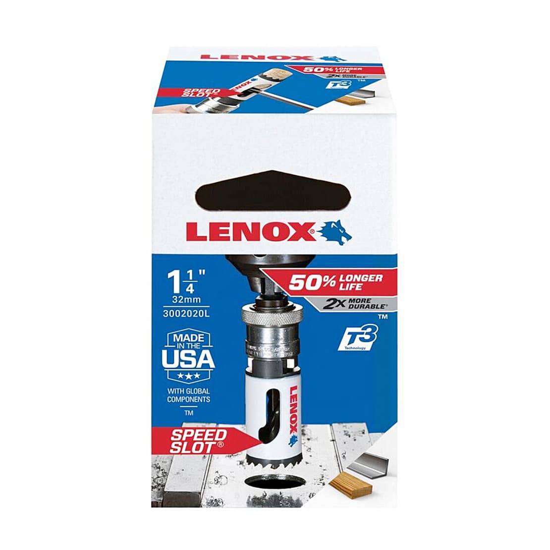 Lenox 33 mm / 1-5/16 inch Bi-Metal Speed Slot Hole Saw With T3 Technology, 3002121L — view 2