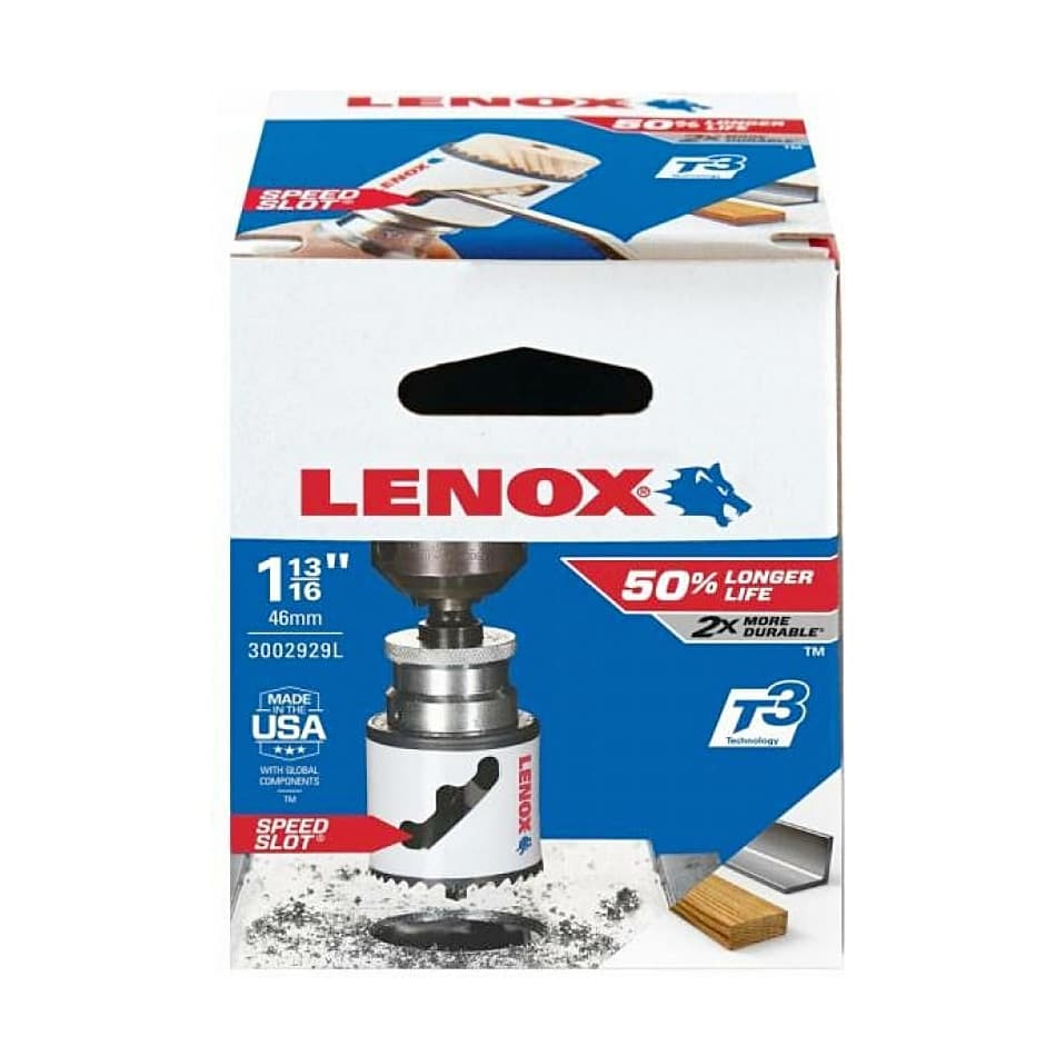 Lenox 46 mm / 1-13/16 inch Bi-Metal Speed Slot Hole Saw With T3 Technology, 3002929L — view 2