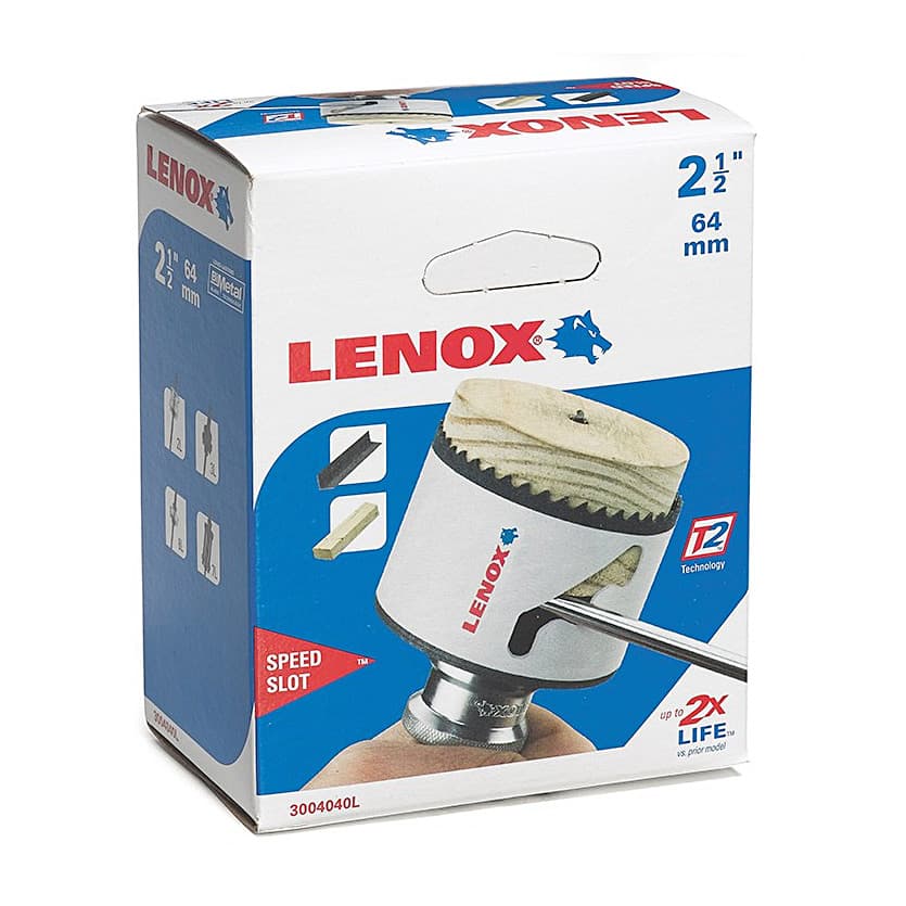 Lenox 64 mm / 2-1/2 inch Bi-Metal Speed Slot Hole Saw With T3 Technology, 3004040L — view 2