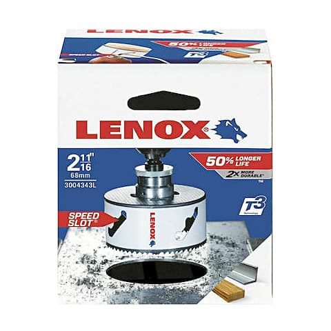 Lenox 68 mm / 2-11/16 inch Bi-Metal Speed Slot Hole Saw With T3 Technology, 3004343L — view 2