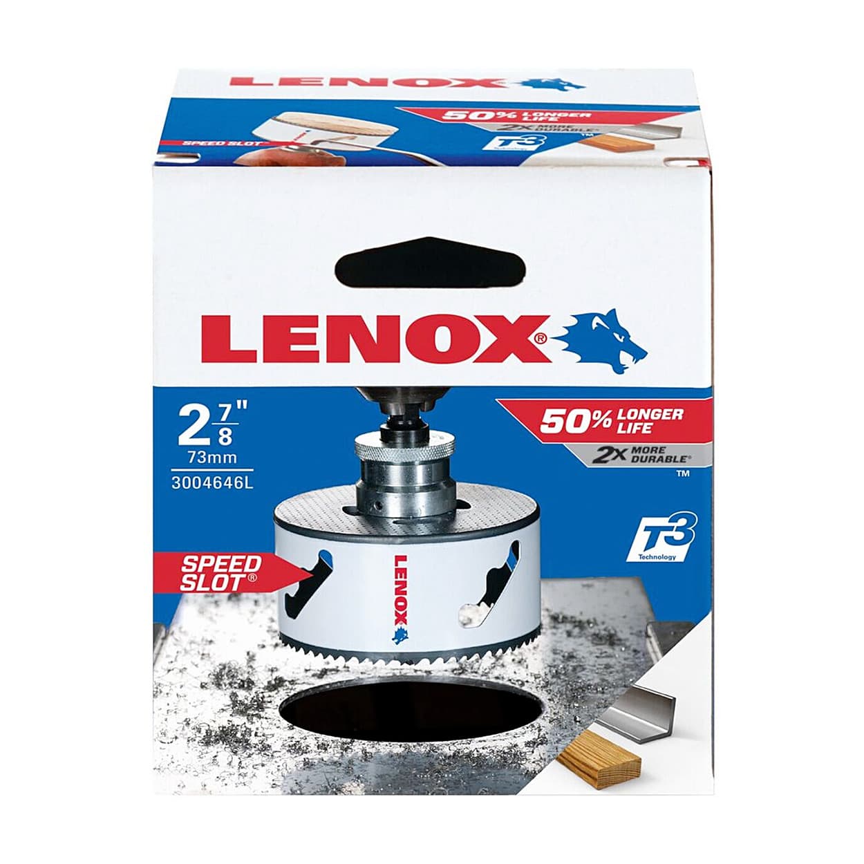 Lenox 73 mm / 2-7/8 inch Bi-Metal Speed Slot Hole Saw With T3 Technology, 3004646L — view 2