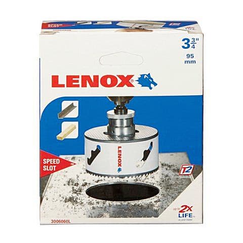 Lenox 95 mm / 3-3/4 inch Bi-Metal Speed Slot Hole Saw With T3 Technology, 3006060L — view 2