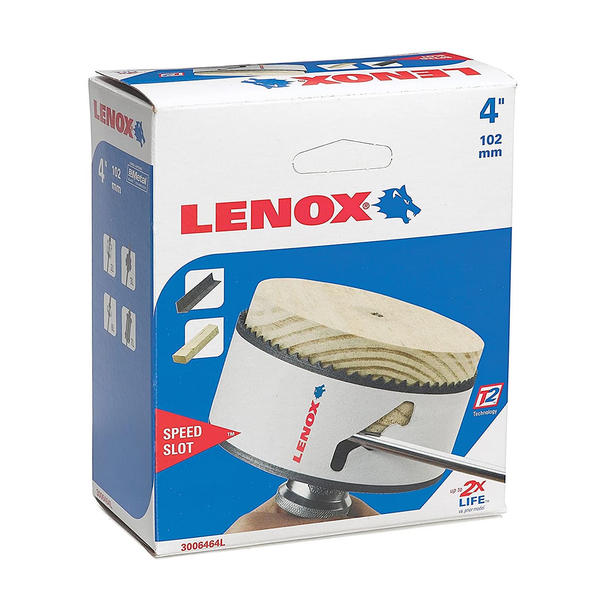 Lenox 102 mm / 4 inch Bi-Metal Speed Slot Hole Saw With T3 Technology, 3006464L — view 2