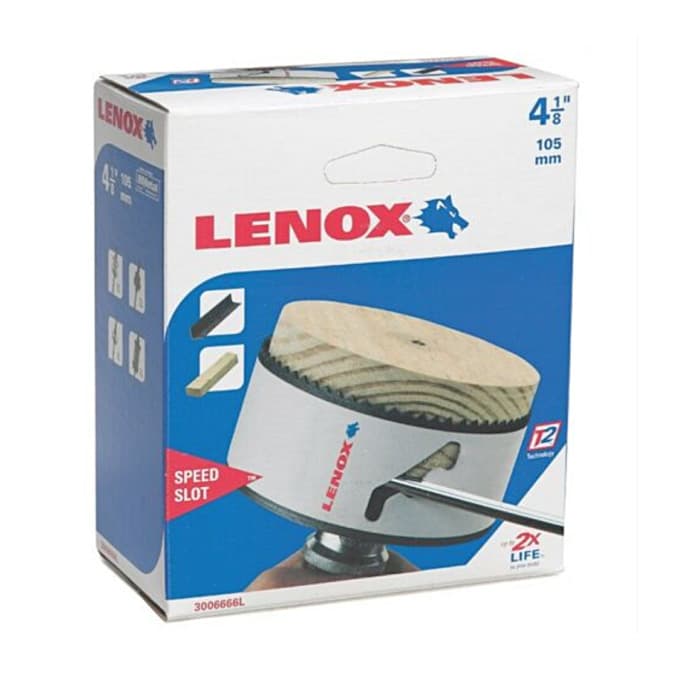 Lenox 105 mm / 4-1/8 inch Bi-Metal Speed Slot Hole Saw With T3 Technology, 3006666L — view 2