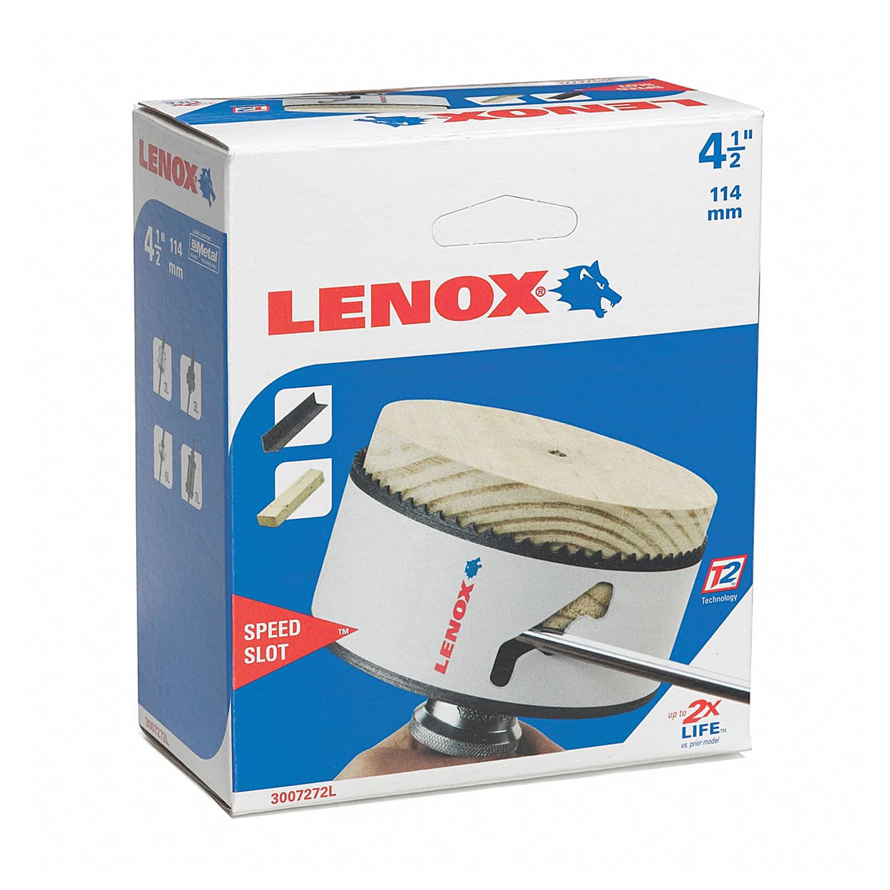 Lenox 114 mm / 4-1/2 inch Bi-Metal Speed Slot Hole Saw With T3 Technology, 3007272L — view 2