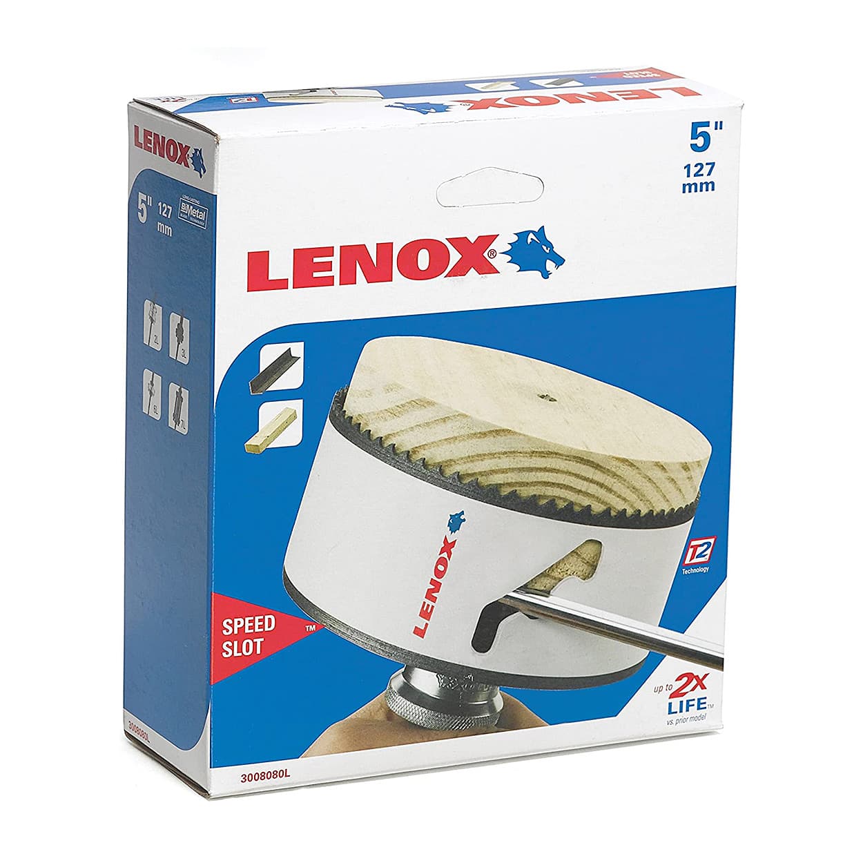 Lenox 127 mm / 5 inch Bi-Metal Speed Slot Hole Saw With T3 Technology, 3008080L — view 2