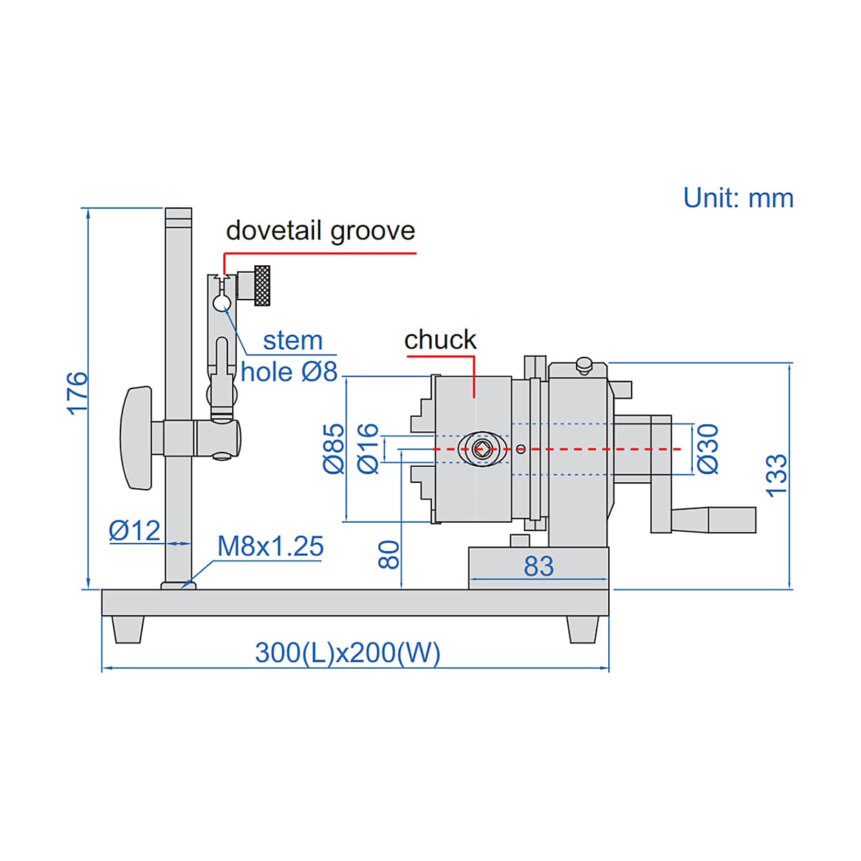 Insize 24 - 64 mm Concentricity Gauge without Dial test indicator, 4786-2 — view 3