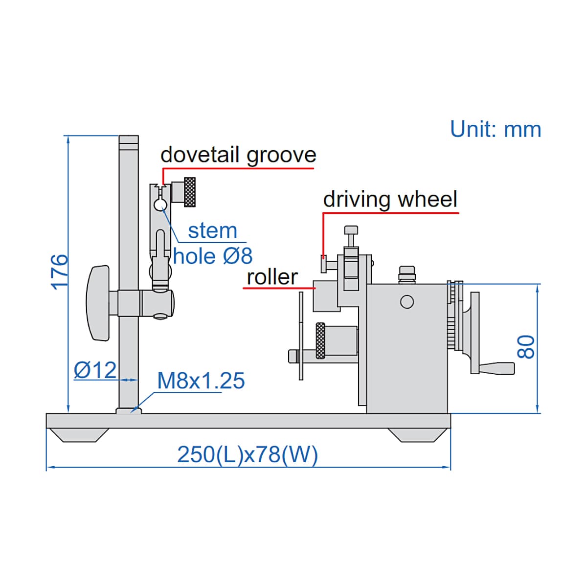 Insize 1 - 25 mm Concentricity Gauge without Dial test indicator, 4789-3 — view 3