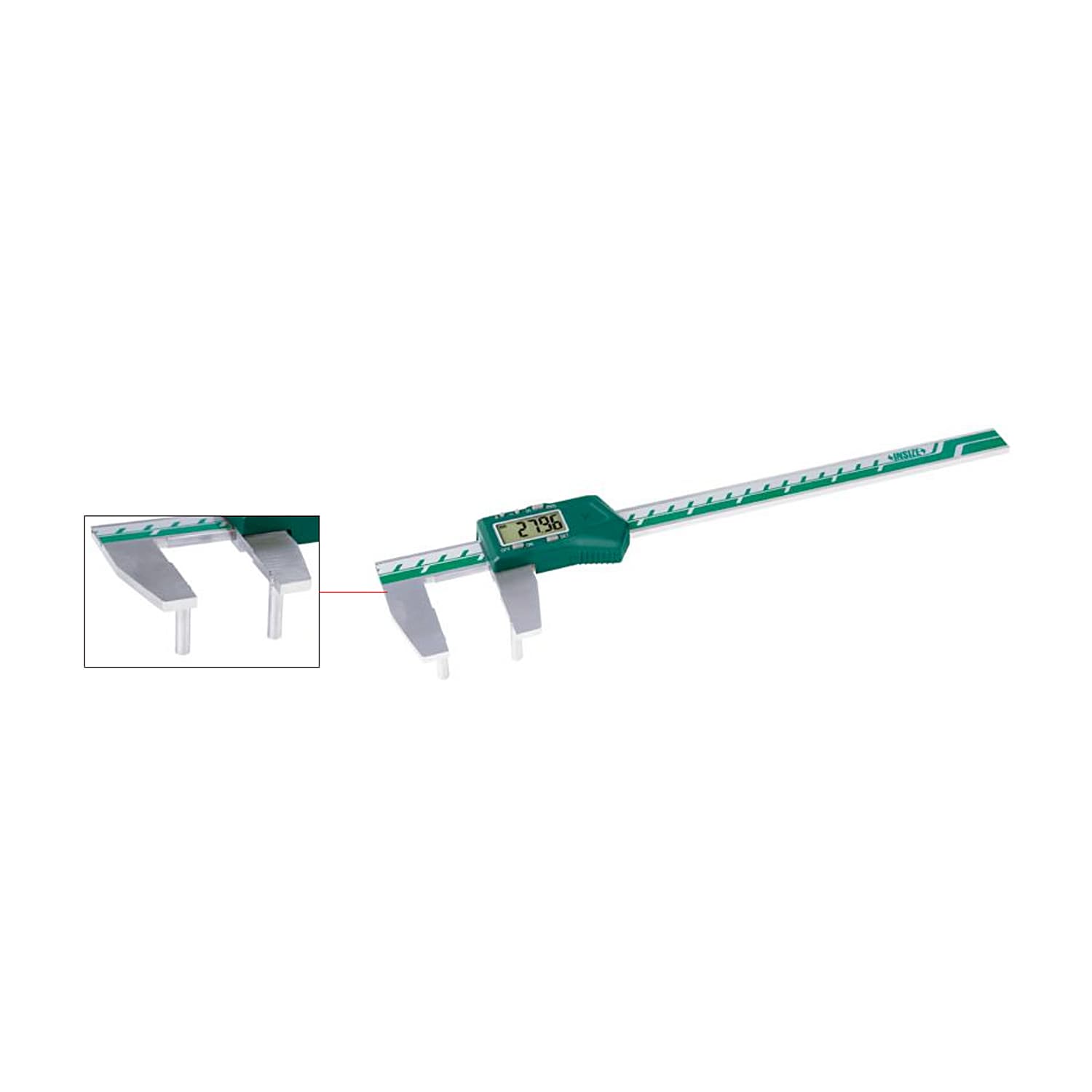 Insize 10 - 200 mm / 0.4 - 8 inch Digital Caliper for Bores With Barrier Inside, 1513-200 — view 2