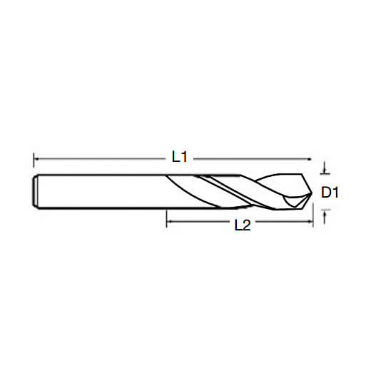Totem 20 x 131 mm HSS Parallel Shank Twist Drill (Stub Series), FBR0200449 — view 2