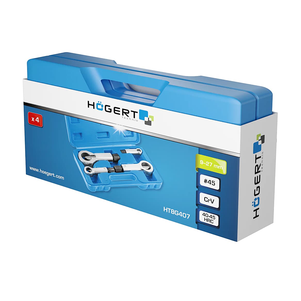 Hogert 9 - 27 mm Nut cutters Set, HT8G407 — view 3