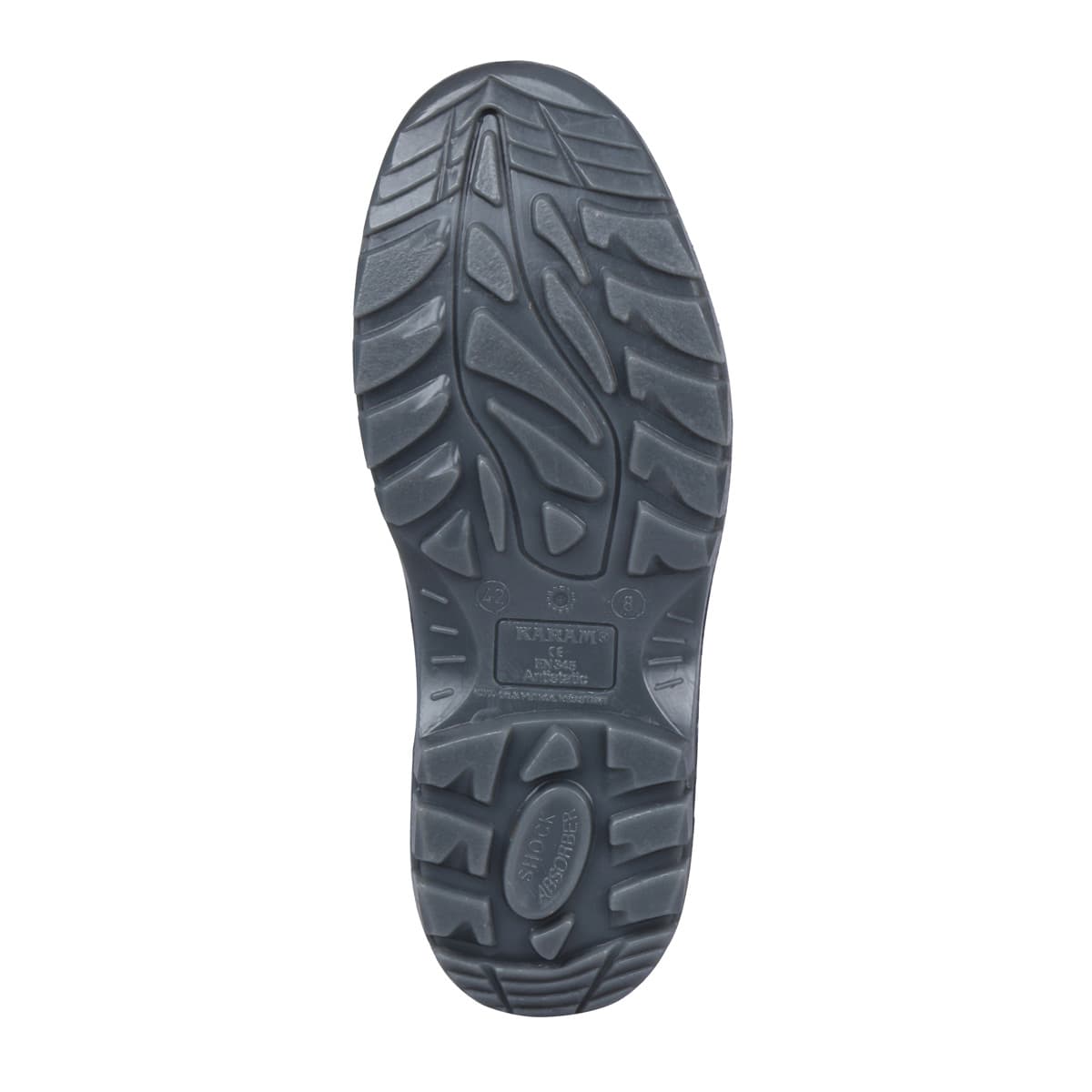 Karam Men's Sporty Leather Safety Shoe - Steel Toe (Grey), FS64RG — view 4