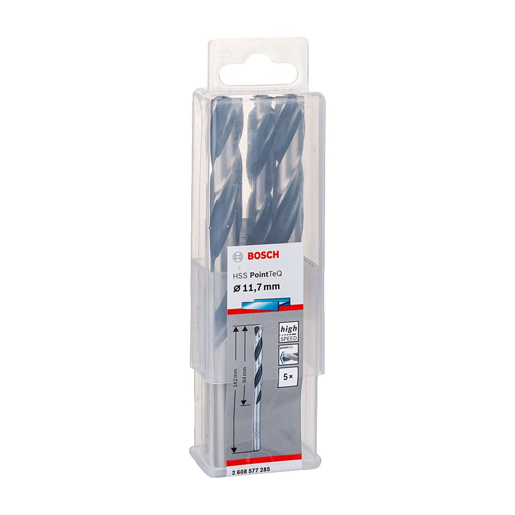 Bosch 11.70 mm HSS Metal Drill Bits PointTeQ Range (Pack of 5 Pcs), 2 608 577 285 — view 2