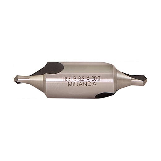 Miranda 3.15 mm Pilot Dia. / 11.20 mm Body Dia. HSS Centre Drill - Type 'B'