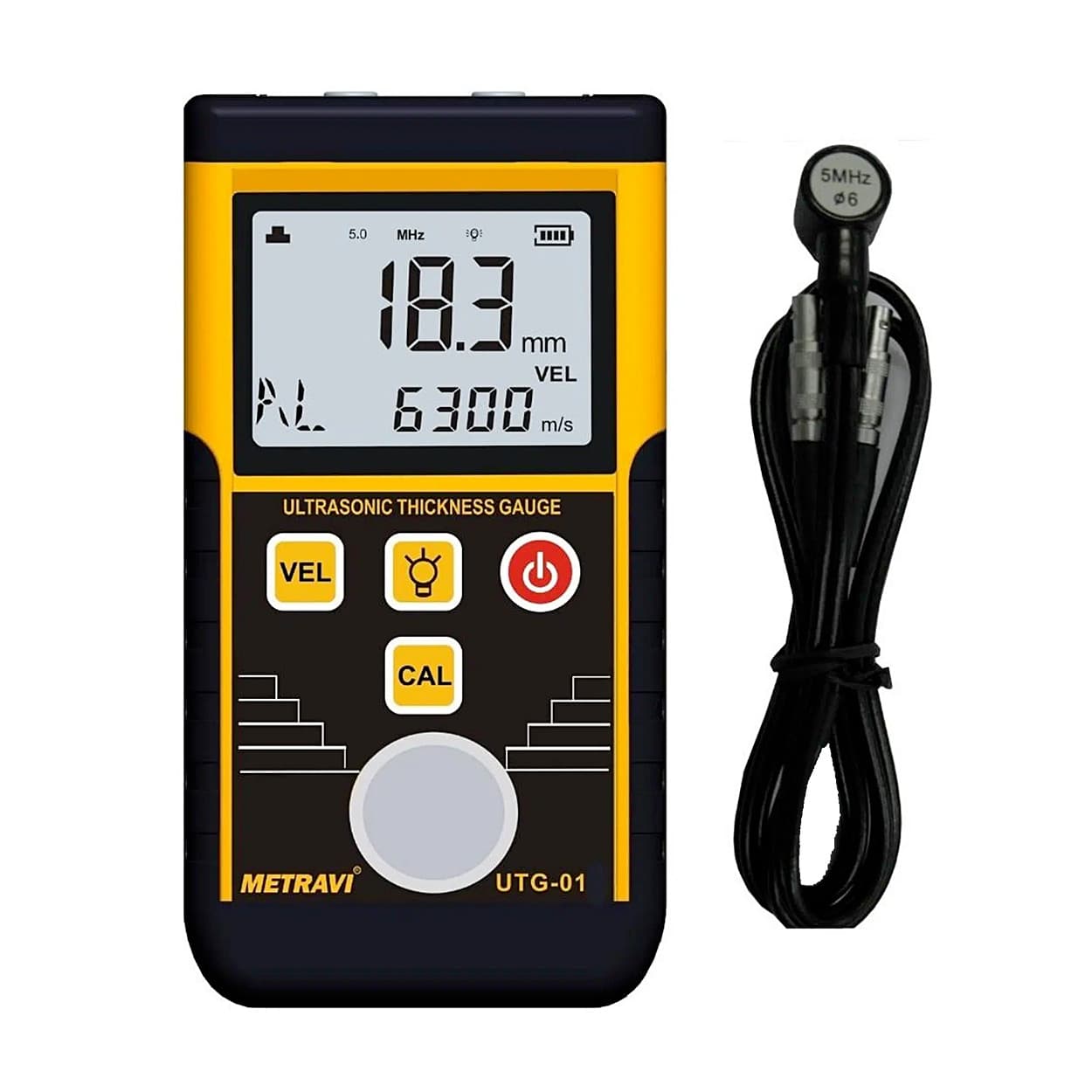 Metravi 200 mm Ultrasonic Thickness Gauge, UTG-01 — view 1