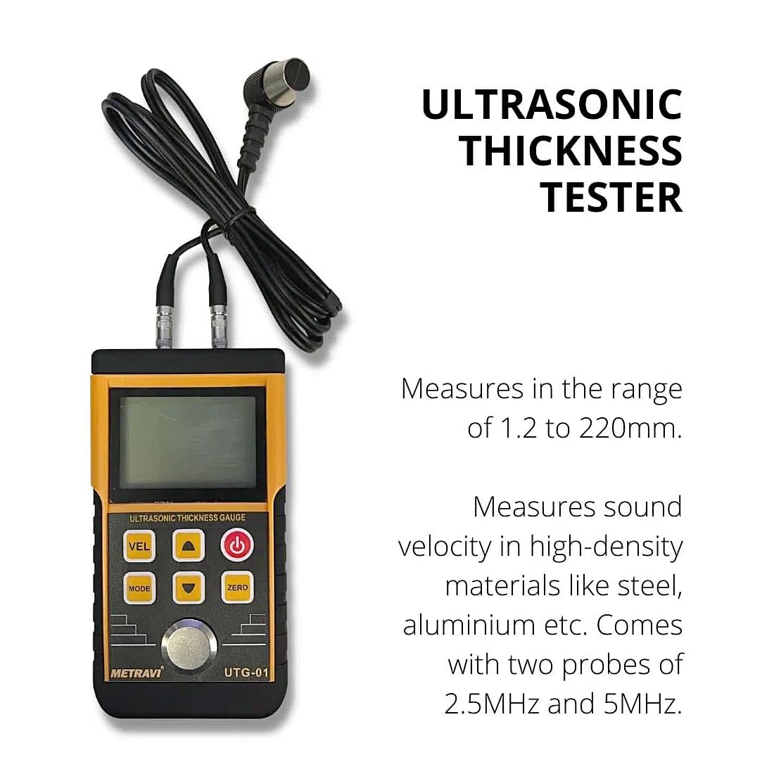 Metravi 200 mm Ultrasonic Thickness Gauge, UTG-01 — view 6