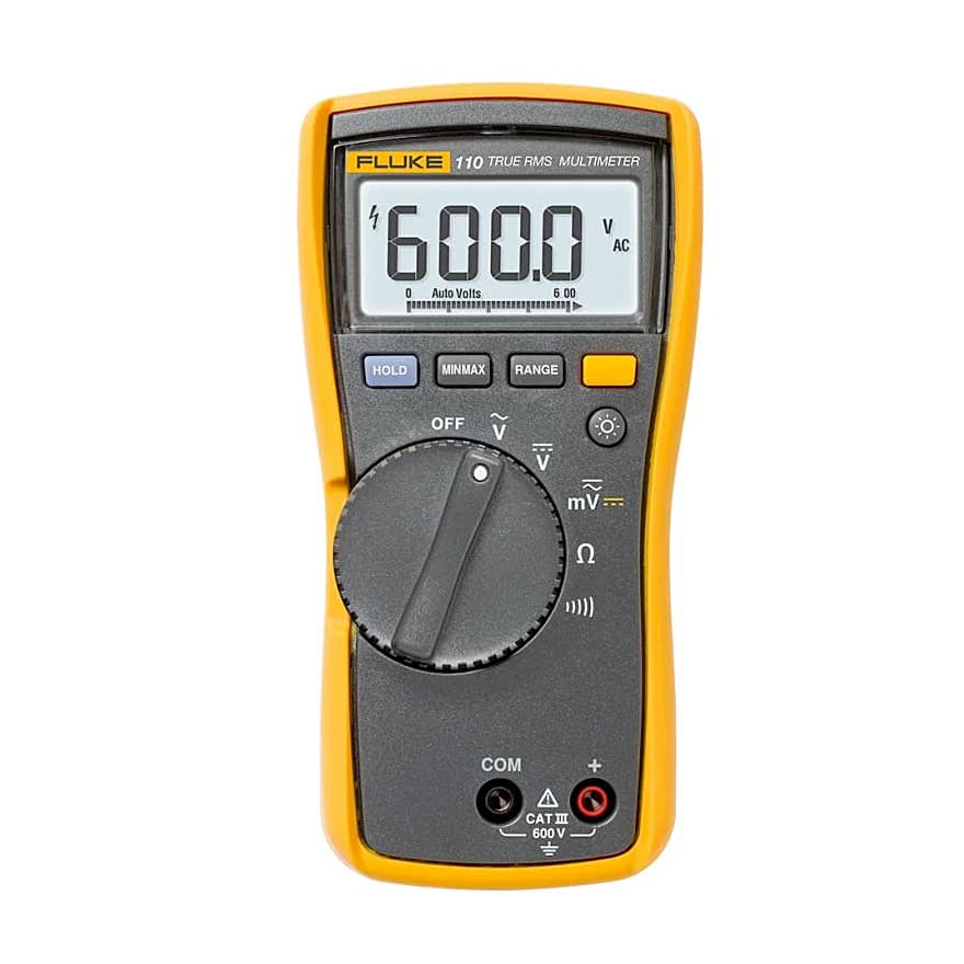 Fluke 110 6000 Counts / 600V True-RMS Digital Multimeter — view 1