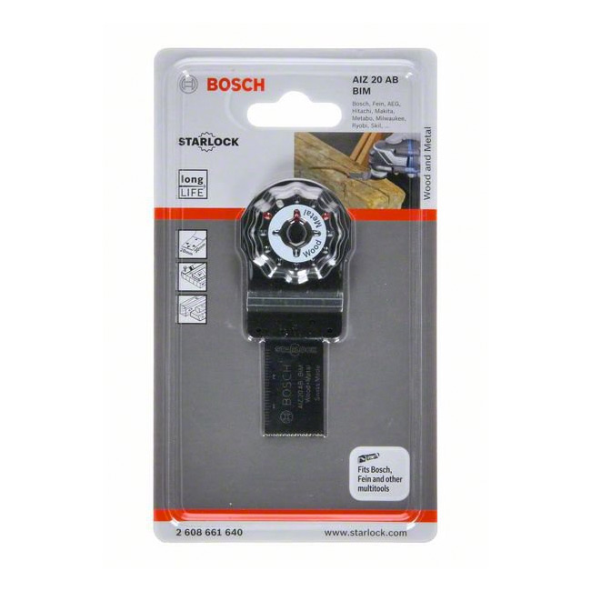 Bosch 20 mm Dia. Plunge-cutting Saw Blades, 2 608 661 640