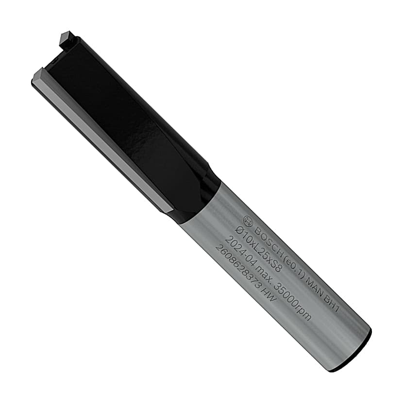 Bosch 10 mm Pro Router Straight Bit (2 Flute), 2 608 628 373