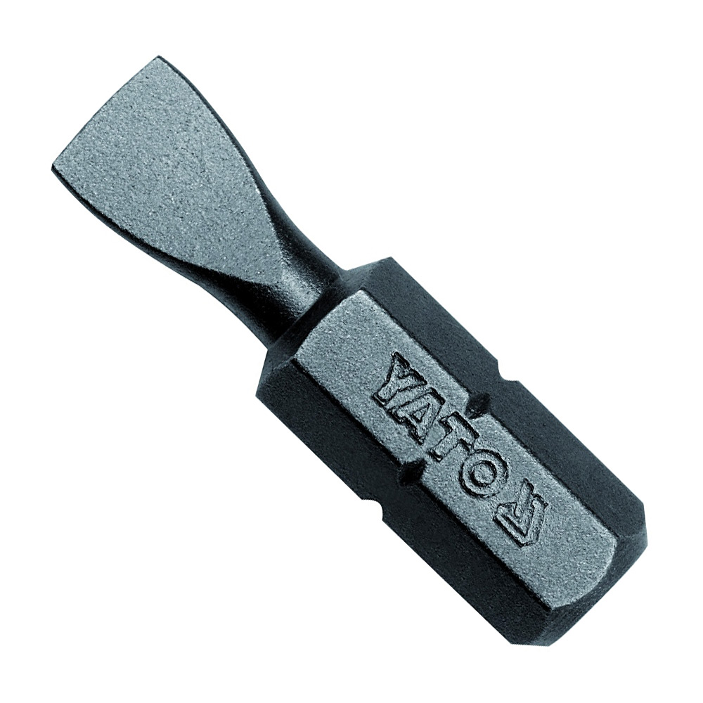 Yato 25 mm (Length) x 6 mm (Blade Dia) Slotted Screwdriver Bits (Pack of 50 Pcs), YT-7804