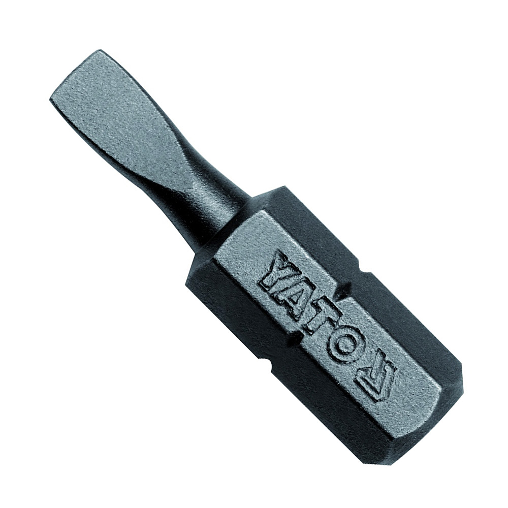 Yato 25 mm (Length) x 5.5 mm (Blade Dia) Slotted Screwdriver Bits (Pack of 50 Pcs), YT-7803